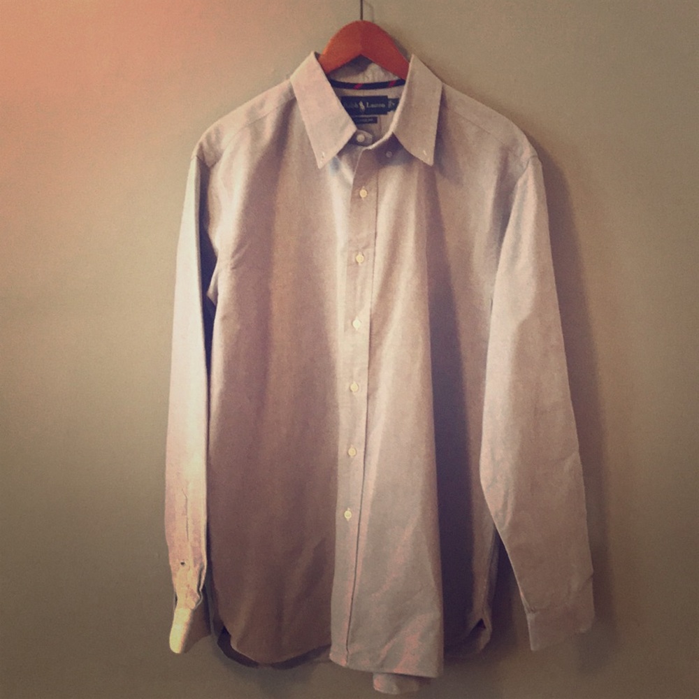 Gray Ralph Lauren button down